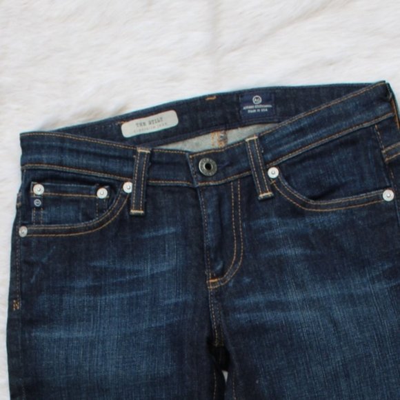 AG Adriano Goldschmeid Stilt Cigarette Dark Wash - Picture 5 of 6